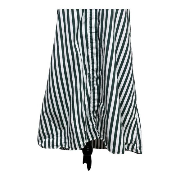 Zara Green and White Striped Shirt Tunic Style Dress xs‎ - Picture 8 of 12